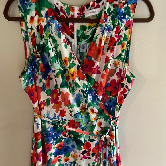 calvin klein Maxi dress Size 14 gorgeous summer Dress approximate length 49” - Picture 7 of 7